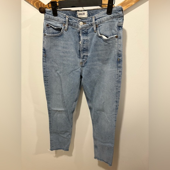 AGOLDE HIGH RISE SLIM FIT NICO JEANS - Picture 2 of 9